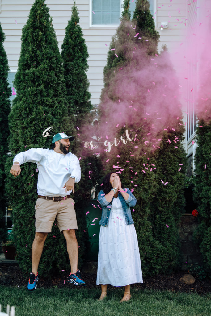 Indian father-to-be jumps for joy at gender reveal