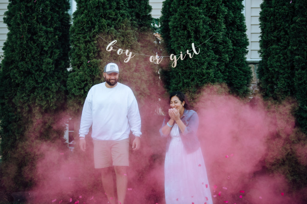 Indian husband and wife are overjoyed at their baby's gender reveal